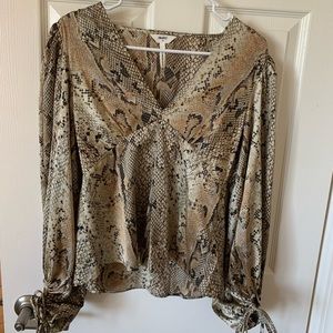 Snake Print Blouse